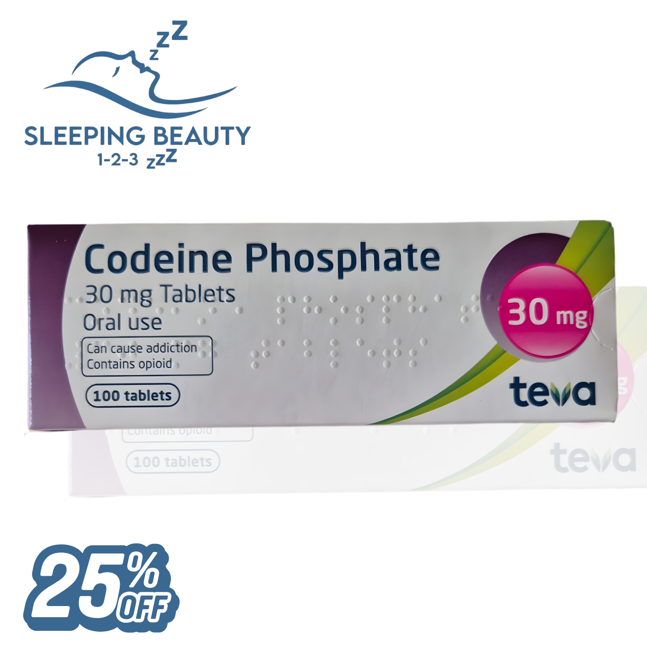 25 tablets of Codeine Phosphate