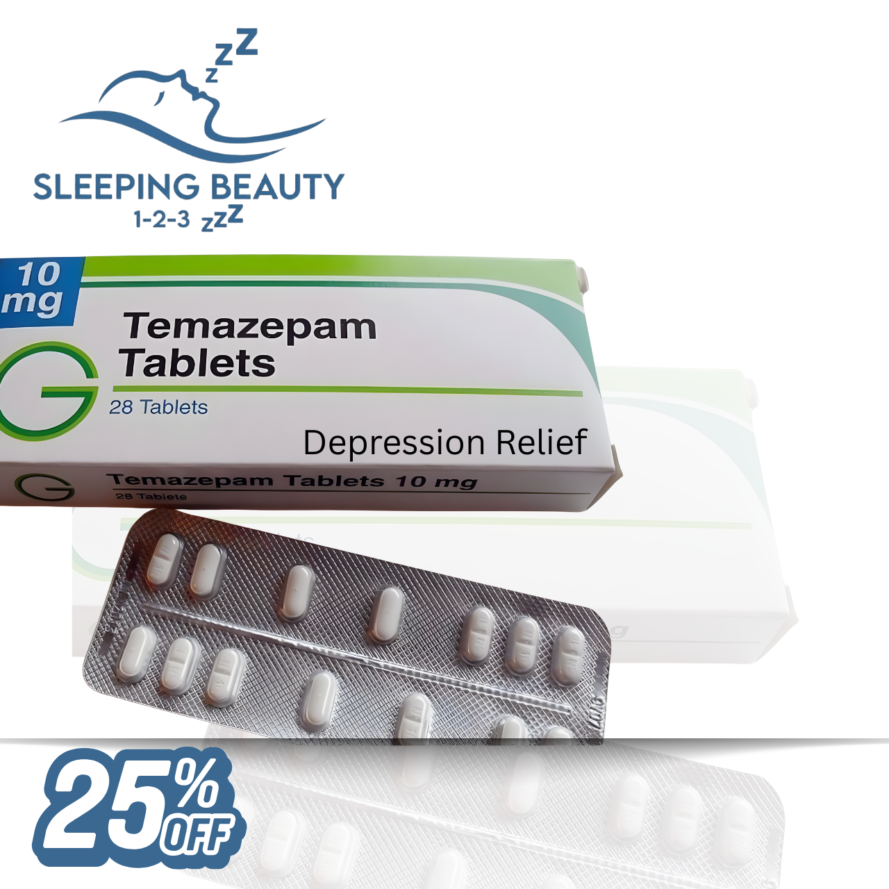 28 tablets of Temazepam 10mg